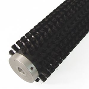 Cepillo cilíndrico con fibra de nylon y base de polipropileno para limpieza